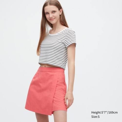 Льняная смесь Skort Розовая