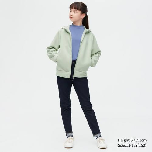 Детская толстовка с капюшоном на молнии и длинным рукавом Ultra Stretch Dry Sweat Зеленая