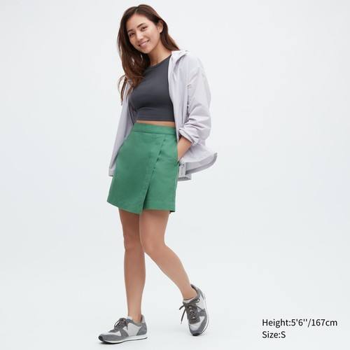 Льняная смесь Skort Зеленая