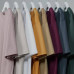 Хлопчатобумажная футболка Uniqlo U AIRism с круглым вырезом и коротким рукавом Оверсайз Бежевый