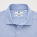 Рубашка Super Non-Iron Slim Fit (Воротник с полуотрезом) Белого цвета