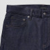 Джинсы Slim Fit с эластичной резинкой по низу Темно-синего цвета